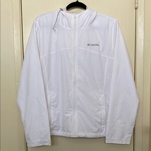 Columbia Classic White Windbreaker
